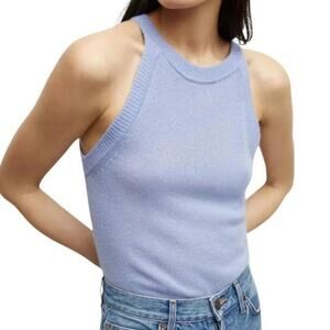 Veronica Beard Myrick Cashmere Tank Hydrangea size Small